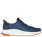 Pantofi sport, barbati, SKECHERS BOBS SQUAD 4 - DIRECT STEP 118424-NVY bleumarin, piele ecologica